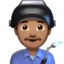 男工人: 中等肤色 — Apple