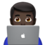 男程序员: 较深肤色 — Apple