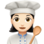 女厨师: 较浅肤色 — Apple