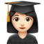 女学生: 较浅肤色 — Apple