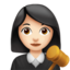 女法官: 较浅肤色 — Apple