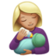 哺乳的女人: 中等 浅肤色 — Apple