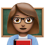 女老师: 中等肤色 — Apple