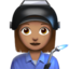 女工人: 中等肤色 — Apple
