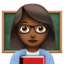 女老师: 中等 深肤色 — Apple