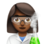 女科学家: 中等 深肤色 — Apple