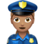 女警察: 中等肤色 — Apple
