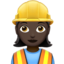 女建筑工人: 较深肤色 — Apple