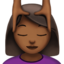 女生按摩: 中等 深肤色 — Apple