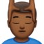 男生按摩: 中等 深肤色 — Apple