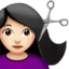 女生理发: 较浅肤色 — Apple