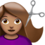 女生理发: 中等肤色 — Apple