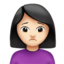 皱眉女: 较浅肤色 — Apple
