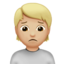 皱眉: 1f3fc — Apple