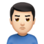 撅嘴男: 较浅肤色 — Apple