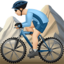 男生骑山地车: 较浅肤色 — Apple