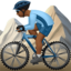 男生骑山地车: 中等 深肤色 — Apple