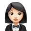 穿礼服的女人: 较浅肤色 — Apple