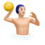 男生玩水球: 较浅肤色 — Apple