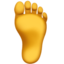 FOOT emoji in Apple's design style - Unicode 1F9B6