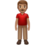 站立的男人: 中等肤色 — Apple