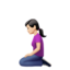 跪下的女人: 较浅肤色 — Apple