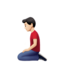 跪下的男人: 较浅肤色 — Apple
