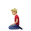 跪下的男人: 中等 浅肤色 — Apple