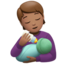 哺乳的人: 中等肤色 — Apple