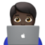程序员: 较深肤色 — Apple