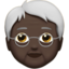 老年人: 较深肤色 — Apple