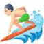 男生冲浪: 较浅肤色 — Facebook