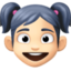 女孩: 较浅肤色 — Facebook