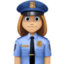 女警察: 中等 浅肤色 — Facebook