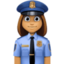 女警察: 中等肤色 — Facebook