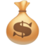 MONEY BAG emoji in Facebook's design style - Unicode 1F4B0