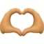 Heart Hands: Medium Dark Skin Tone — Facebook