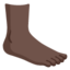 FOOT emoji with dark skin tone skin tone