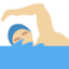男生游泳: 中等 浅肤色 — Twitter