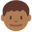 男孩: 中等 深肤色 — Twitter