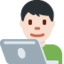 男程序员: 较浅肤色 — Twitter