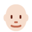 男人: 较浅肤色秃顶 — Twitter