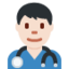男医生: 较浅肤色 — Twitter