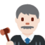 男法官: 较浅肤色 — Twitter