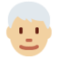 男人: 中等 浅肤色白发 — Twitter