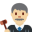 男法官: 中等 浅肤色 — Twitter