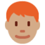 男人: 中等肤色红发 — Twitter