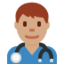 男医生: 中等肤色 — Twitter