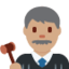 男法官: 中等肤色 — Twitter