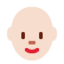 女人: 较浅肤色秃顶 — Twitter
